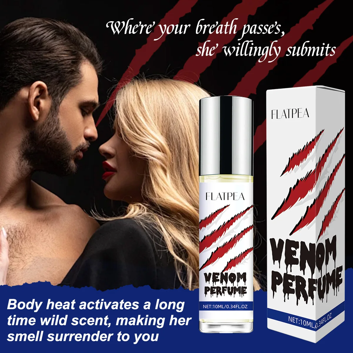 

Men's Pheromone Roll-On Perfume – Marine Scent Body Oil That Attracts Women Long-Lasting Contains Androstenone Sexy Perfume