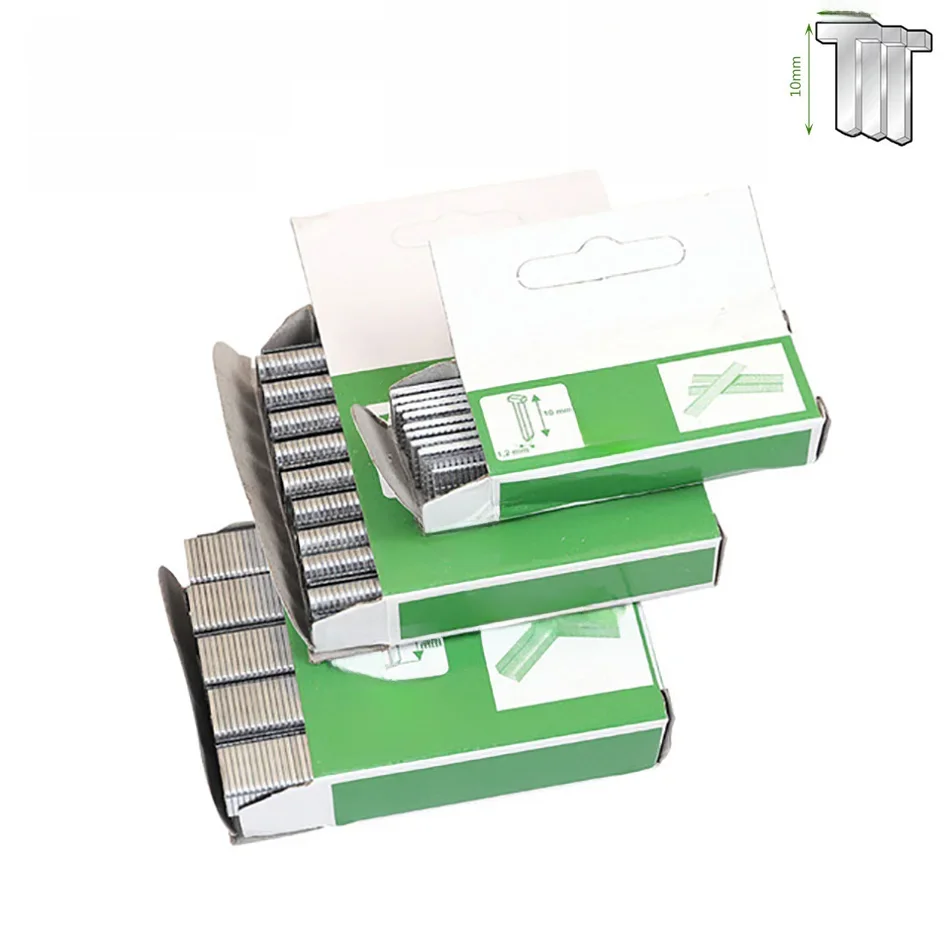 1000 pièces/boîte U/T/porte clou manuel pistolet à ongles en forme pour meubles en bois agrafes à usage domestique