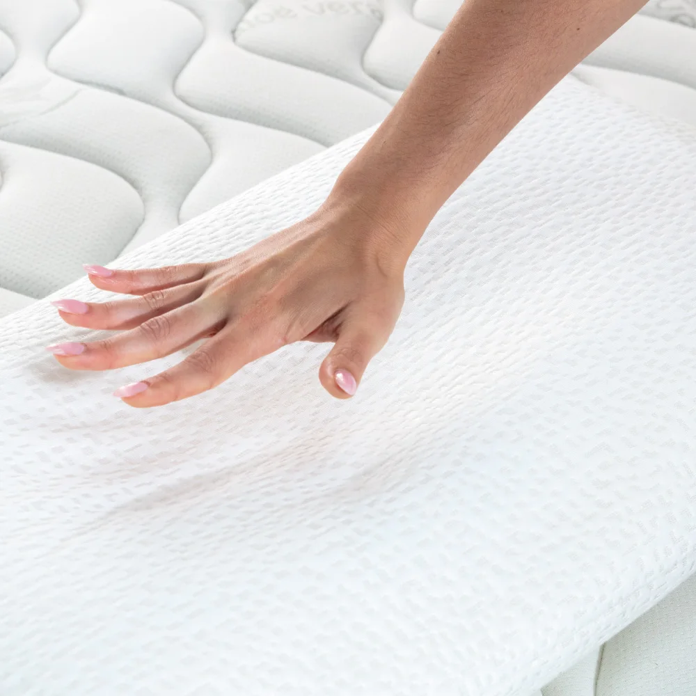 Almohada Viscoelástica con Doble Funda, Transpirable, Antiácaros, Termoregulable, Firmeza Media.