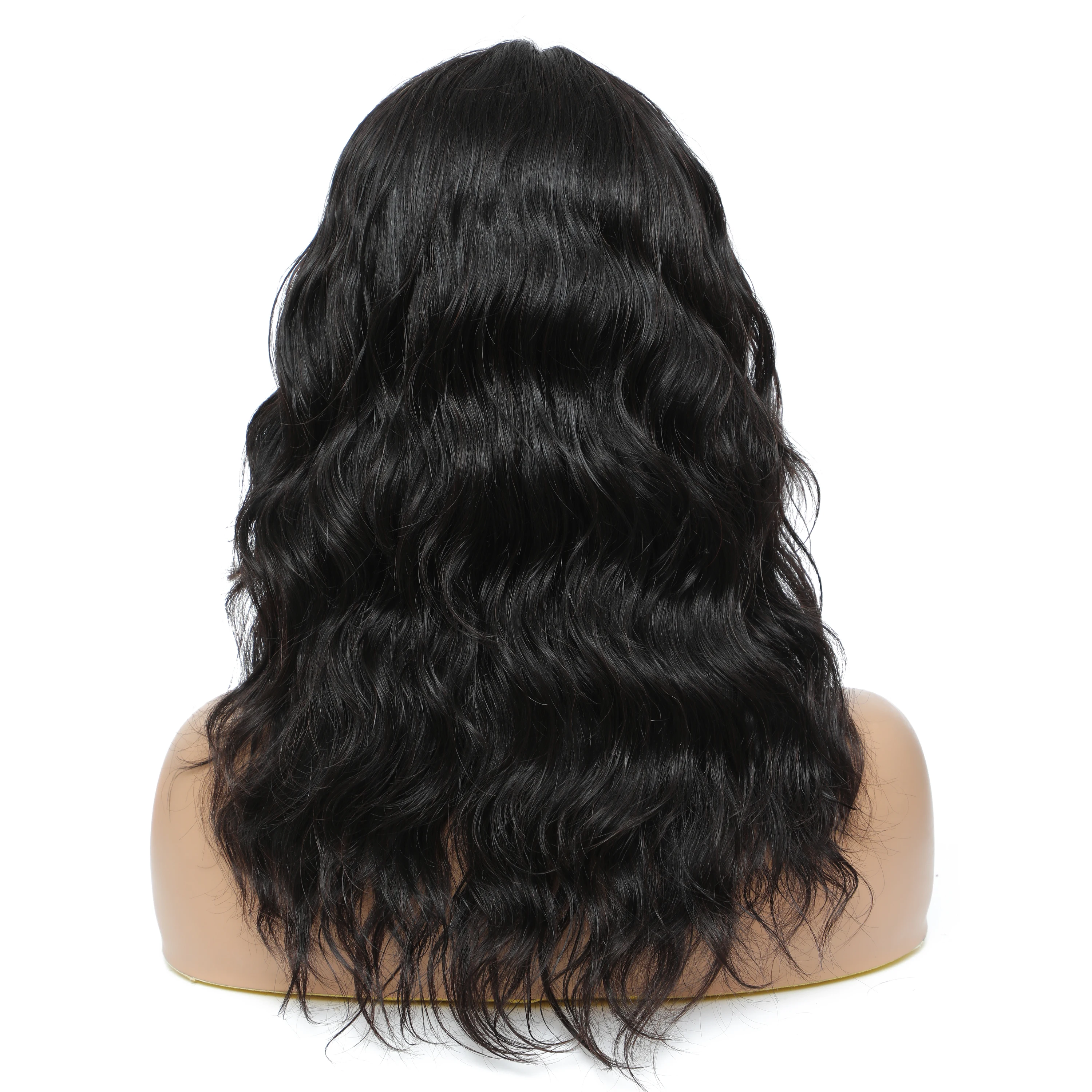 Perruque Body Wave naturelle brésilienne Remy, cheveux humains, Lace HD, partie centrale, bon marché, pour femmes