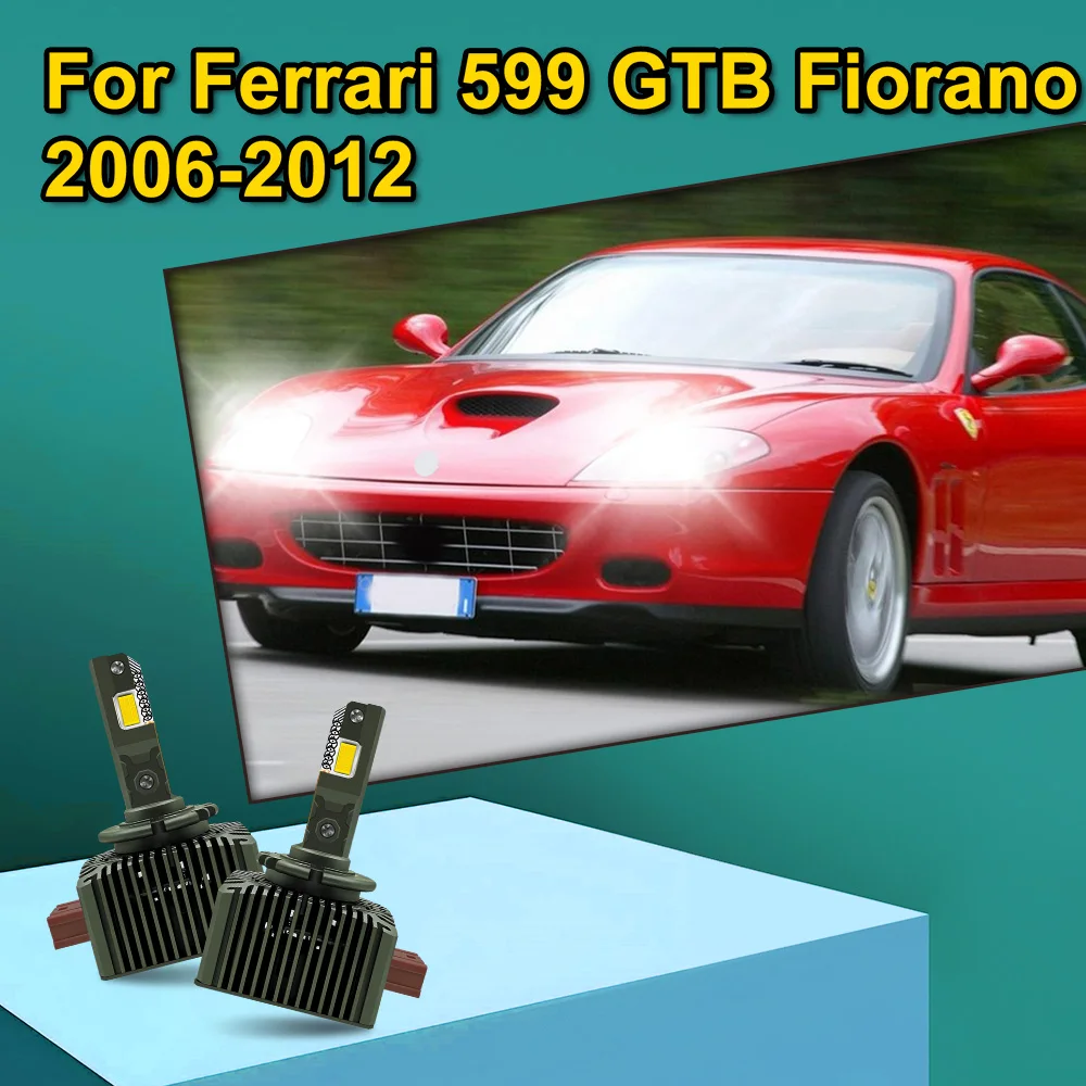 

2x HID-светодиодные фары Canbus 30000LM Автомобильные фары D1S D1R для Ferrari 599 GTB Fiorano 2006 2007 2008 2009 2010 2011 2012