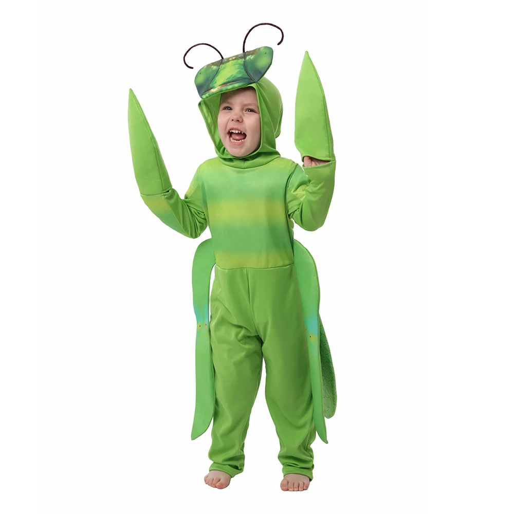 Green Insect Bug Fancy Dress for Kids Halloween Costumes Kid's Praying Mantis Costume