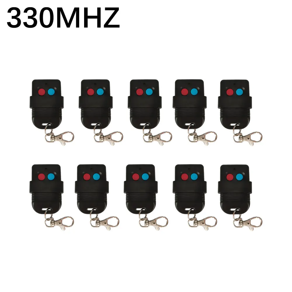 

10pcs 8 Dip Garage Door Opener Handheld Transmitter Auto Gate Control SMC5326 Garage Remote Control 330MHz 433MHz ﻿