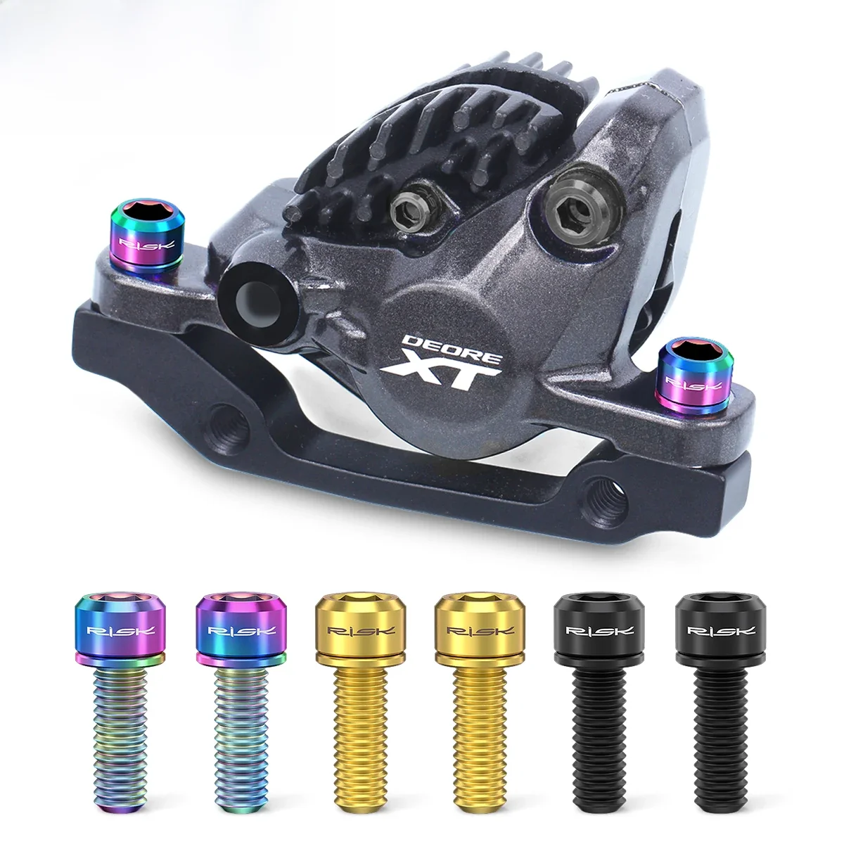 AliExpress RISK 4Pcs/Set M6x18mm M6x20mm Bicycle Disc Brake Bolts Titanium Bike Crank Caliper Handlebar Stem Fixing Screws with Washer