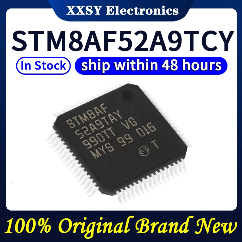 STM8AF52A9TCY LQFP-64 MCU em estoque