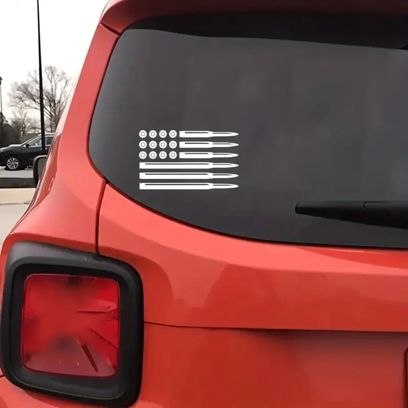 Bullet American Flag Bumper Decal Usa Pro Gun Rights Infidel Car Sticker Vinyl Decal view 5