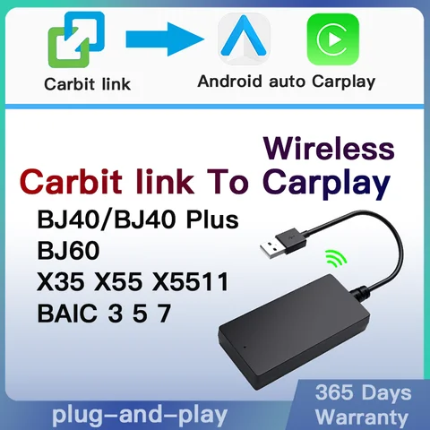 Carbitlink Smartlink Phonelink 어댑터-무선 CarPlay 안드로이드 자동 동글 박스 Jetour Baic Geely Chery Carbit link NCP0036