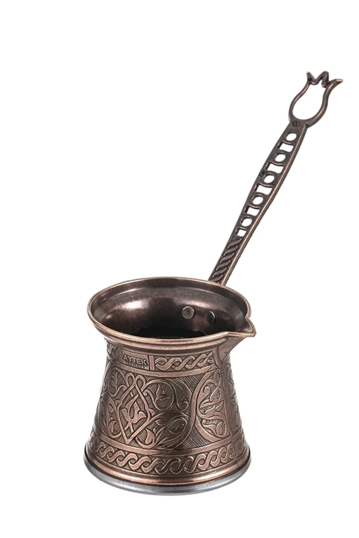 Coffee Pot Stovetop Copper Turkish Greek Arabic Engraved  Coffee Maker Cezve Ibrik Briki  Handle  Pot ,  OZBA SPARE PARTS STORE