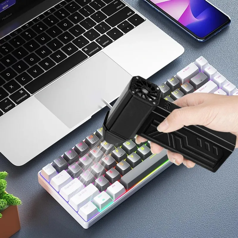 مروحة نفاثة توربو صغيرة محمولة باليد 130000 دورة في الدقيقة منفضة هواء مضغوط للسيارة/لوحة المفاتيح/الكمبيوتر/PS5