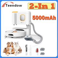 Teendow D20S Max+ 6000Pa Robot Vacuum Cleaner & Pet Grooming Tool 70 Days Hands-Free Cleaning 3L Dust Bag 5000Mah Battery