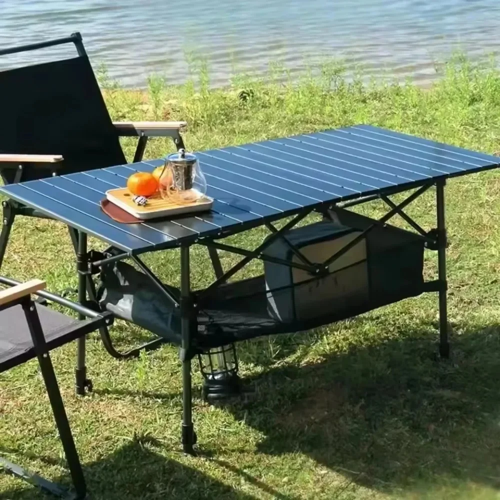 Table pliante de Camping, bureau organisateur léger avec sac de transport, multi-usages, pique-nique en plein air, plage, loisirs, essentiels