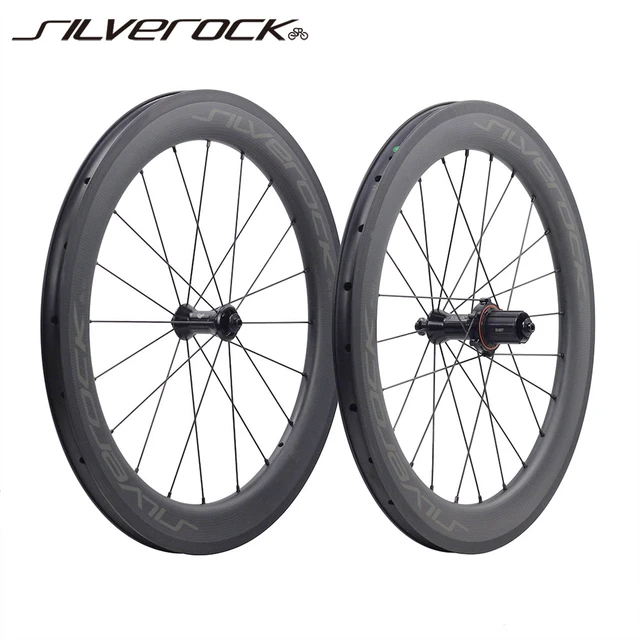 Silverock-折りたたみ自転車用カーボンホイール,vブレーキ,ハイリム 