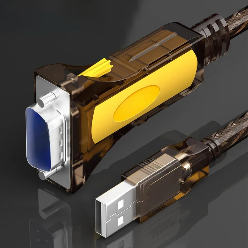 SAMZHE USB 2.0 na szeregowy RS-232 DB9 9Pin Adapter na kabel do konwertera FTDI Chipset długość 1.5M USB na RS232 obsługa WIN10 — zdjęcie produktu 6