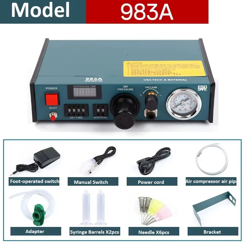 

983A Automatic Glue Dispenser Precision Liquid Controller Fluid Dispenser Glue Dispensing Machine