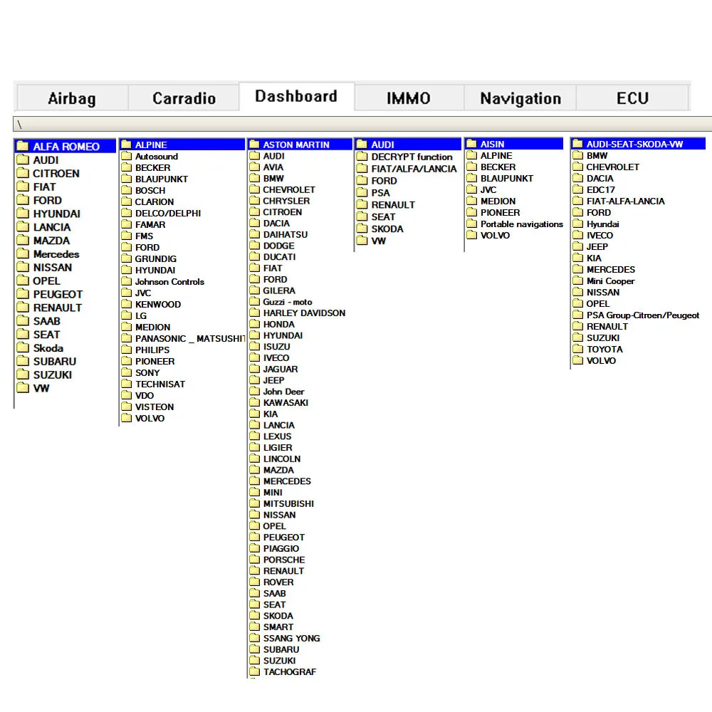 2017 NYO4.0 Full Database Auto Repair Software for Airbag Car Radio Dashboard IMMO Navigation NYO 4 Support Win7/8/10