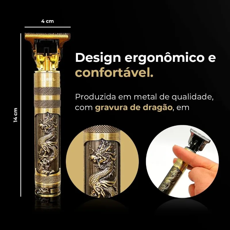 Máquina De Cortar Cabelo Parágrafo Barba Masculina Designer Aleatório Elétrico Profissional