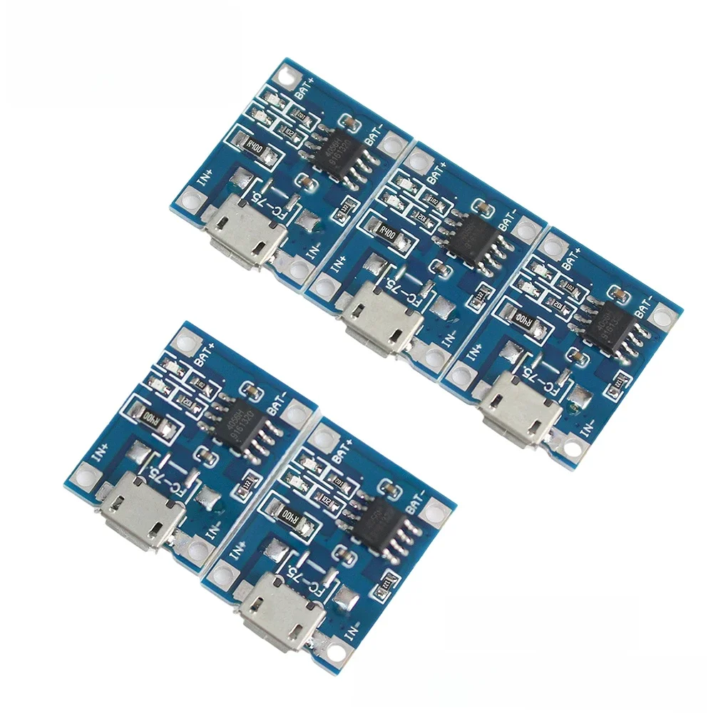 5 sztuk Micro TP4056 + ochrona podwójna funkcja 5V 1A Micro USB 18650 bateria litowa płytka ładująca moduł ładowarki — zdjęcie 2