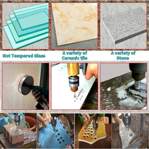 STONEGO-TRANSFER OF DIAMONATED COATING BROKES, SERRA FUARADA, TILE, MARBUT, GLASS, CERAMICS, 3MM-50mm, 10 PIECES 8 Main Sales Sierra Cup Diamond for Porcelain - №1