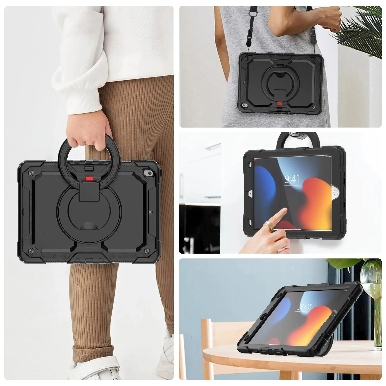 Fall für iPad 10,9 10,2 12,9 9,7 Generation stoßfest für 10,9 Mini 6 5 4 10,5 Air 2 12,9 Pro 11 Smart Cover