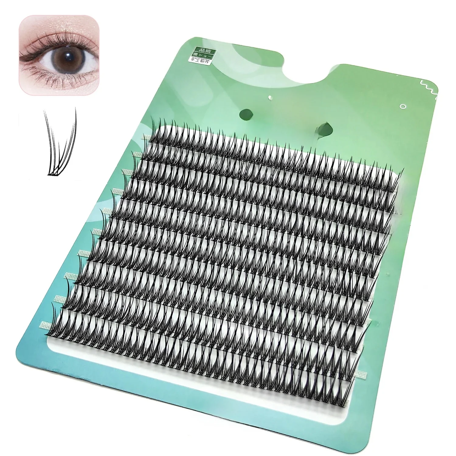 ADIYA Swallowtail Fairy Eyelashes Natural Cluster Slender Cross Segmented Lashes Extensions Soft Mermaid Tail False Eyelash — zdjęcie 2
