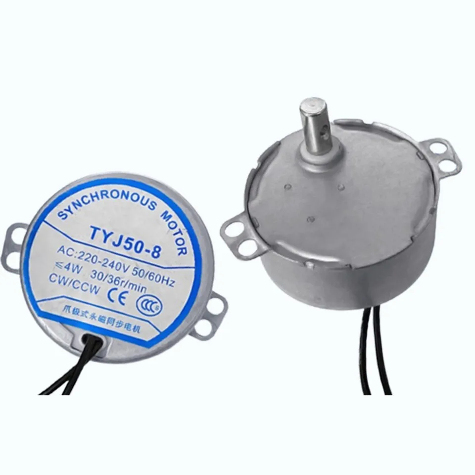 Hongyun Fan Rotating Leaf Fan High-speed Shaking Head Synchronous Motor 30/36r/Min Tyj50-8 Fan Guide Wheel Motor