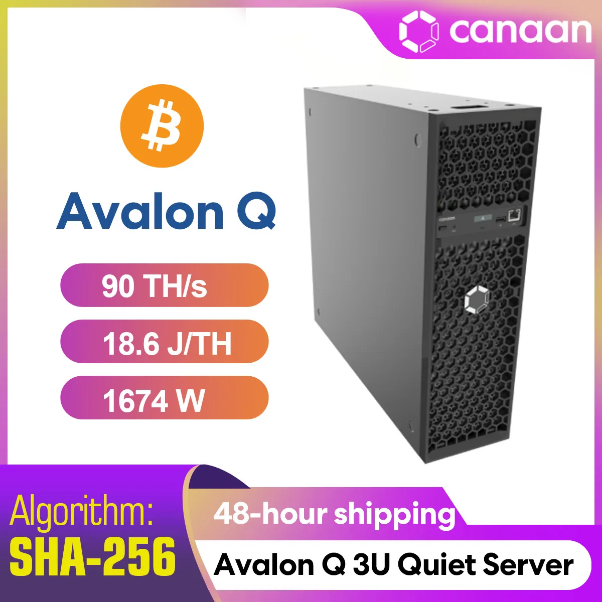 

KO BUY 2 GET 1 FREE Canaan Avalon Q 90TH/S 1674W Home Quite Miner Ship on the end of May NEW