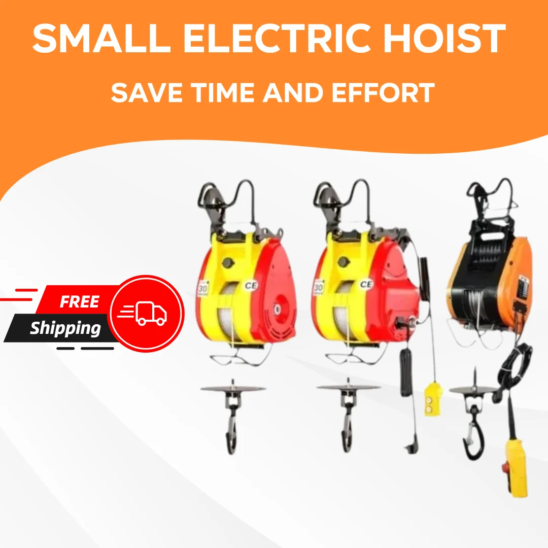 رافعة كهربائية صغيرة 220 فولت رافعة منزلية صغيرة رفع التحكم عن بعد المحمولة رافعة كهربائية رافعة ونش