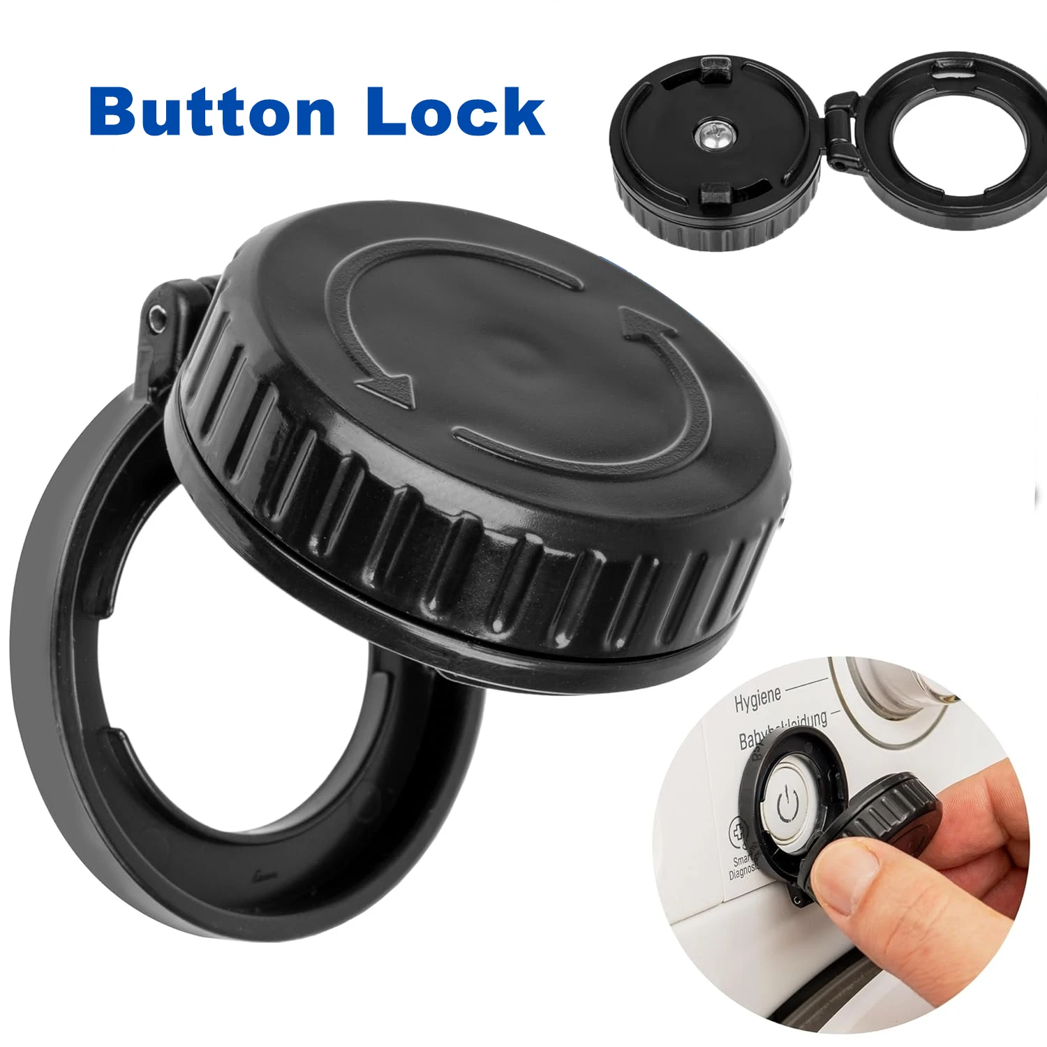 Child Safety Push Button Lock Dual Locking - Baby Proofing Lock for Washing Machine Computer Car Gas Stove Buttons, Anti-Kid Pet