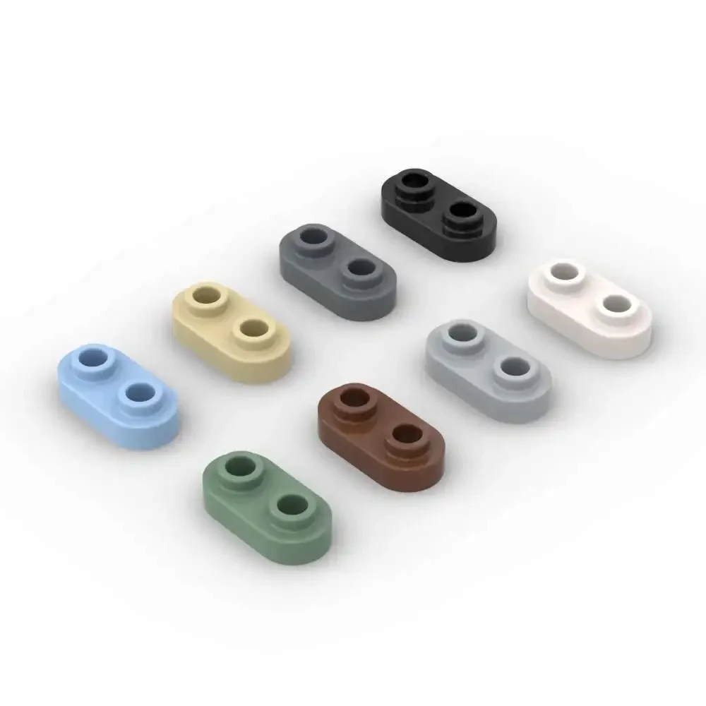 MOC-décennie s de Construction Ronds avec Clous Ouverts, Plaque, Briques, Jouets pour Enfants, Cadeau pour Enfants, Livraison Directe, Puzzle Paremploy35480, 1x2, 10Pcs