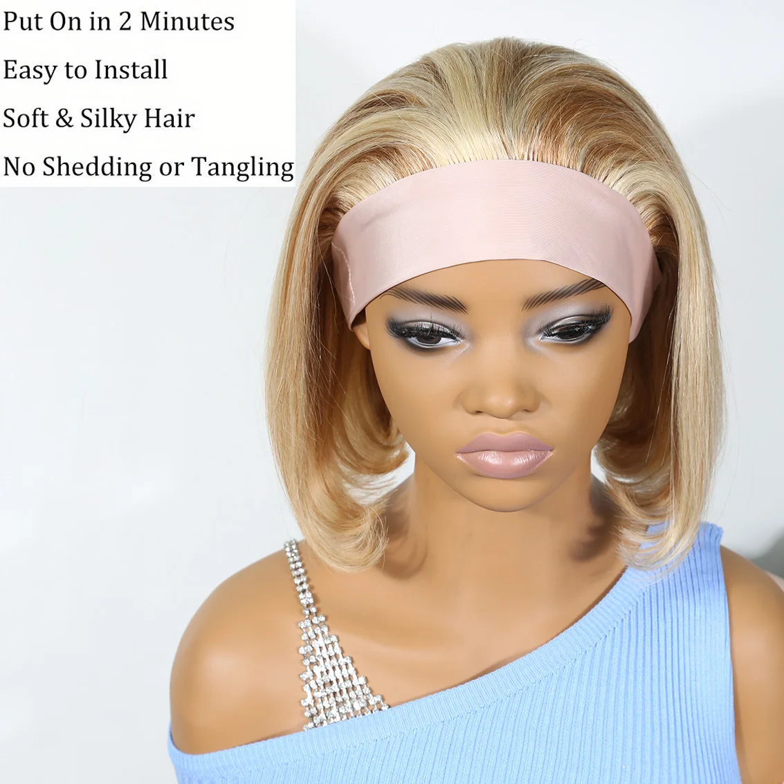 شعر بشري برازيلي 100% شعر مستقيم قصير بوب باروكات عقال شعر مستعار 12P613 لون ، كثافة 150% ، شعر مستعار مناسب للمبتدئين للنساء #5