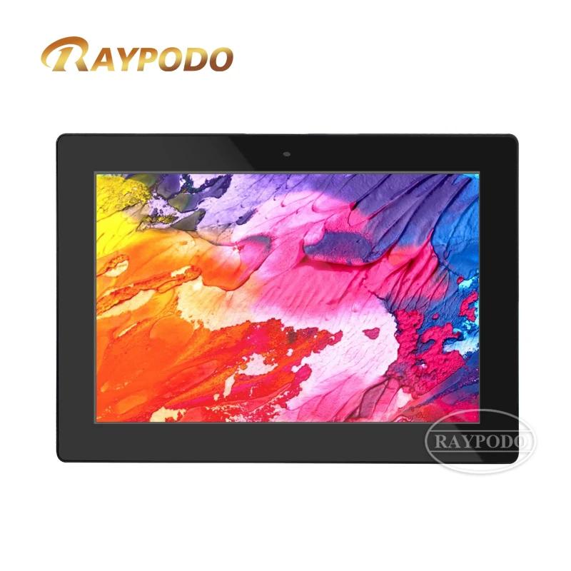 "Raypodo Rugged Commercial Tablet PC - 10.1 Inch RK3288 Android 8.1 POE Wall Mount Display Device