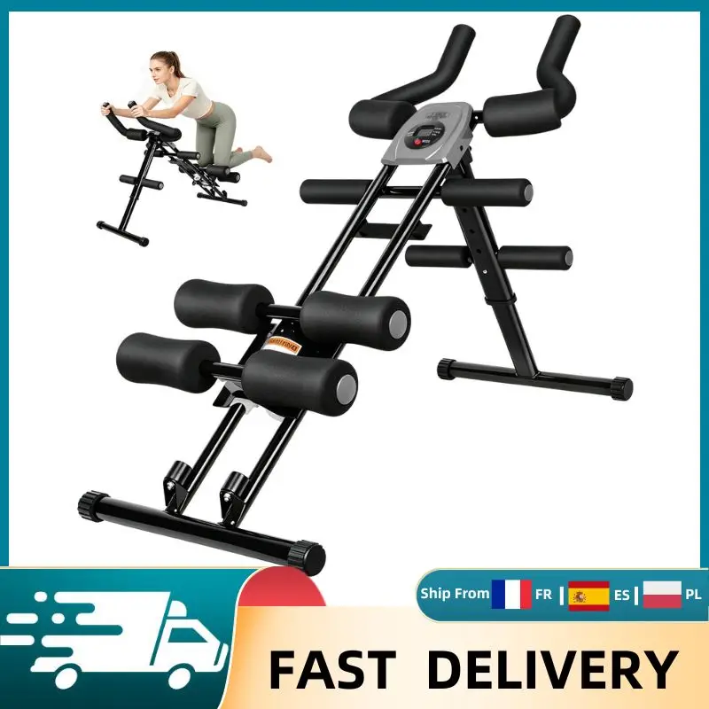 Image of Faltbarer Bauchtrainer für Zuhause, kompaktes Fitnessgerät für Rumpf und Unterkörper, 150 kg Tragkraft, tragbares Fitnessgerät für Rumpf, Hüften, Oberschenkel