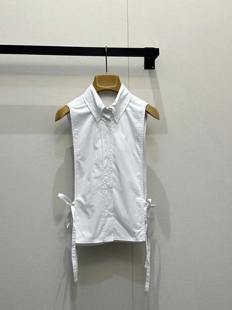 

Высококачественные летние хлопковые топы без рукавов с вышивкой для женщин