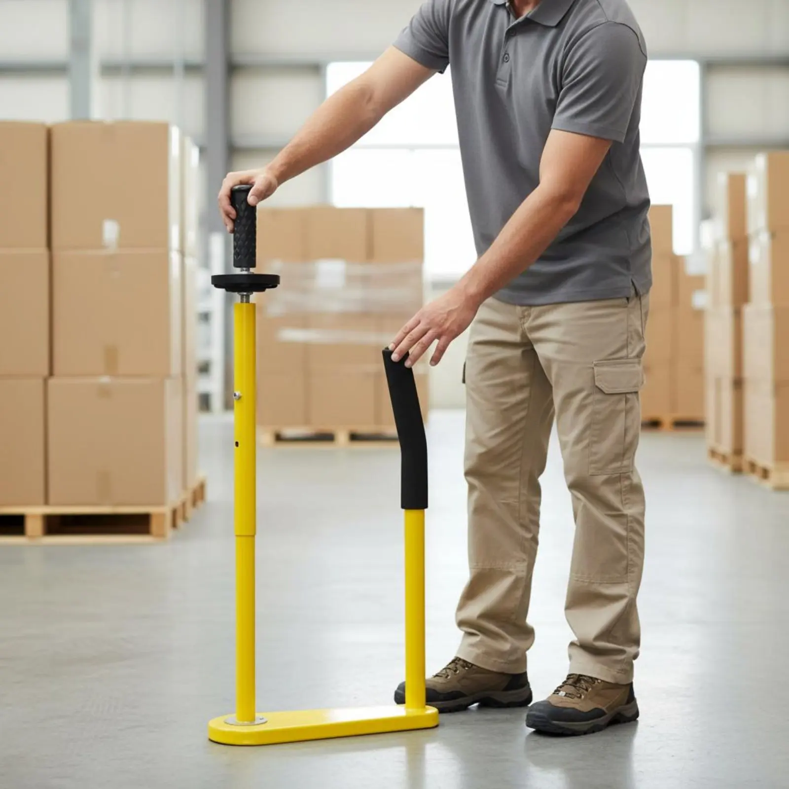 

Manual Stretch Film Dispenser Ergonomic Handle Stretch Film Dispenser Handheld Pallet Wrapper Smooth Finish for Warehouse