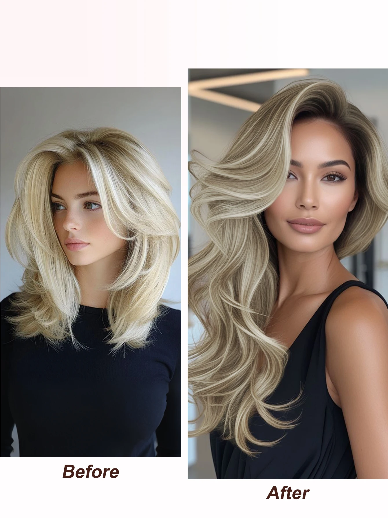 U Tip Hair Extensions Human Hair 50 Strands Straight Nail Tip Remy Human Hair Extensions add Length Pre Bonded Extensions