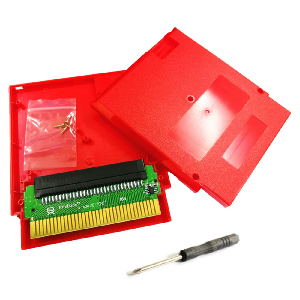 Multiple Colour Cases 60 pin to 72 pin game card converter for FC to NES cartridge adapter For 8 Bit Game Cassette