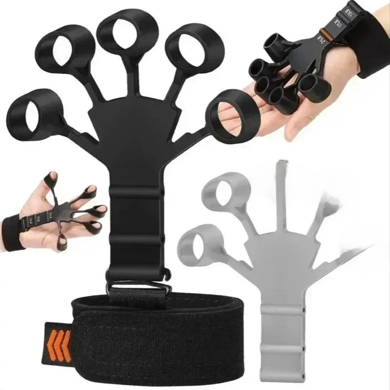 JEFinger Exerciseur de doigts pour patients, pince à doigts, récupération recyclable à 6 degrés, outils fongiques, renforcement des mains