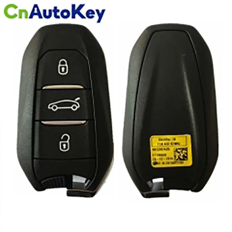 CN016032 3 Buttons Original Smart Car Key Fob For Citroen OEM Remote Control 433 MHz Transponder HITAG AES FCC 98123974ZD