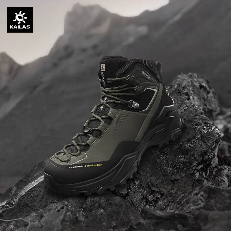 KAILAS MT5-3 GTX MID Hiking Shoes Men Sport Waterproof Anti Slip EVA Cushioning Breathable Lightweight Climbing Shoes KS2342119