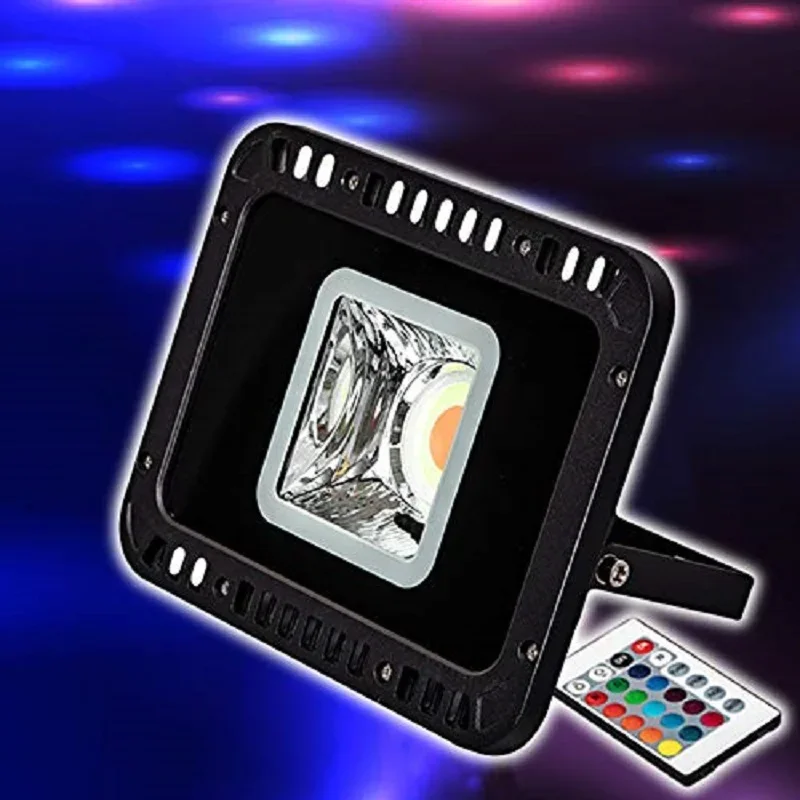 Foco led rgb de 30w, cores y modos, foco proyector externos, ip65 resistente à água, iluminación