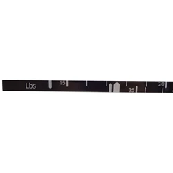 Drop Weight Stringing Machine Sticker - LBS & KGS