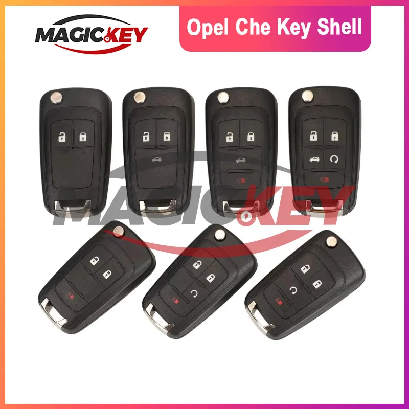 

Flip Remote Car Key Shell For Chevrolet Cruze Epica Lova Camaro Impala Fit Astra J Corsa E Insignia Zafira C 2 3 4 5BT