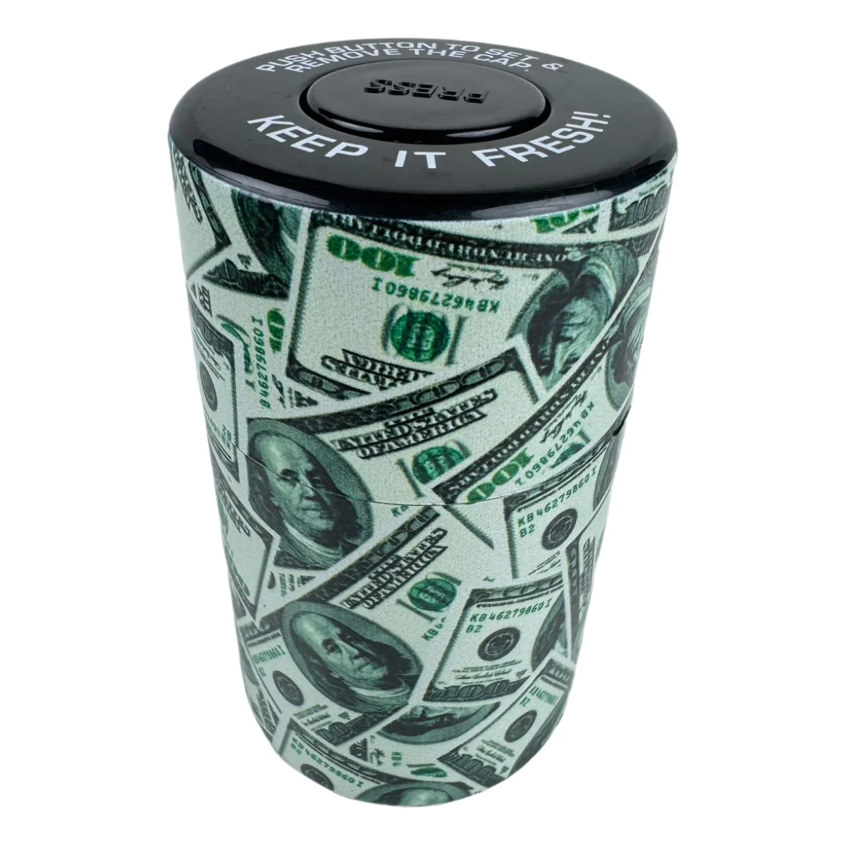 Vacuum Sealed Herb Stash Jar Container Airtight Smell Proof Plastic Storage $