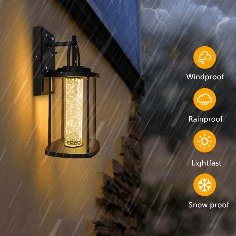 Modern decoration wall mounted porch Al sunproof rainproof snowproof LED lamp, yard gate,house gate,garage, stairs lighting