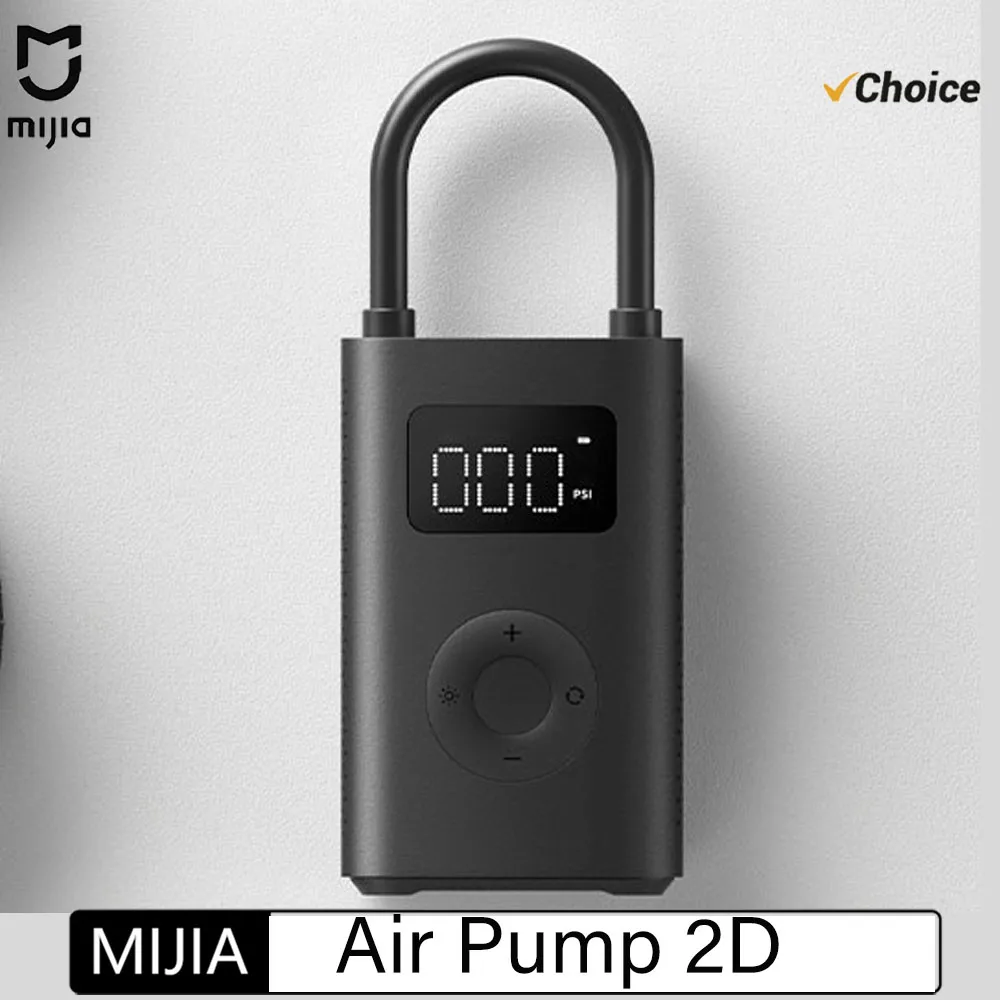 New Mijia Air Pump 2D 25%Speed Boost Portable Electric Air Compressor Treasure 150PSI Type-C LED Multitool Inflator
