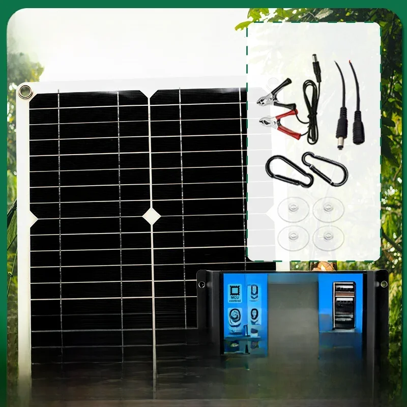 1000W Zonnepaneel 12V Zonnecel 10a-100a Controller Solar Plate Kit Voor Telefoon Rv Auto Caravan Home Camping Outdoor Batterij - afbeelding 2