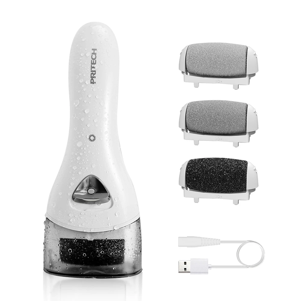 Pritech Charged Electric Callus Remover for Heels Grinding Pedicure Tools Professional Pedi Foot File Care for Dead Hard Skin