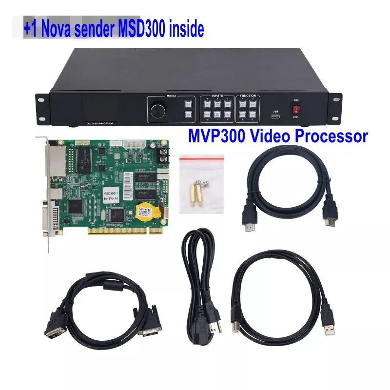 Outoor Indoor led panel video wall processor MVP300 with nova msd300 sending card like video controller kystar ks600