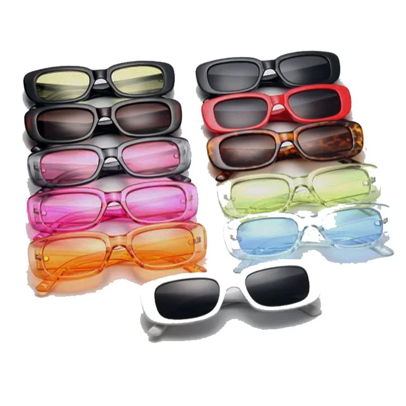 Lunettes de soleil rectangulaires pour femmes, ovales, Vintage, marque de styliste, carrées, nuances féminines, Anti-éblouissement, UV400