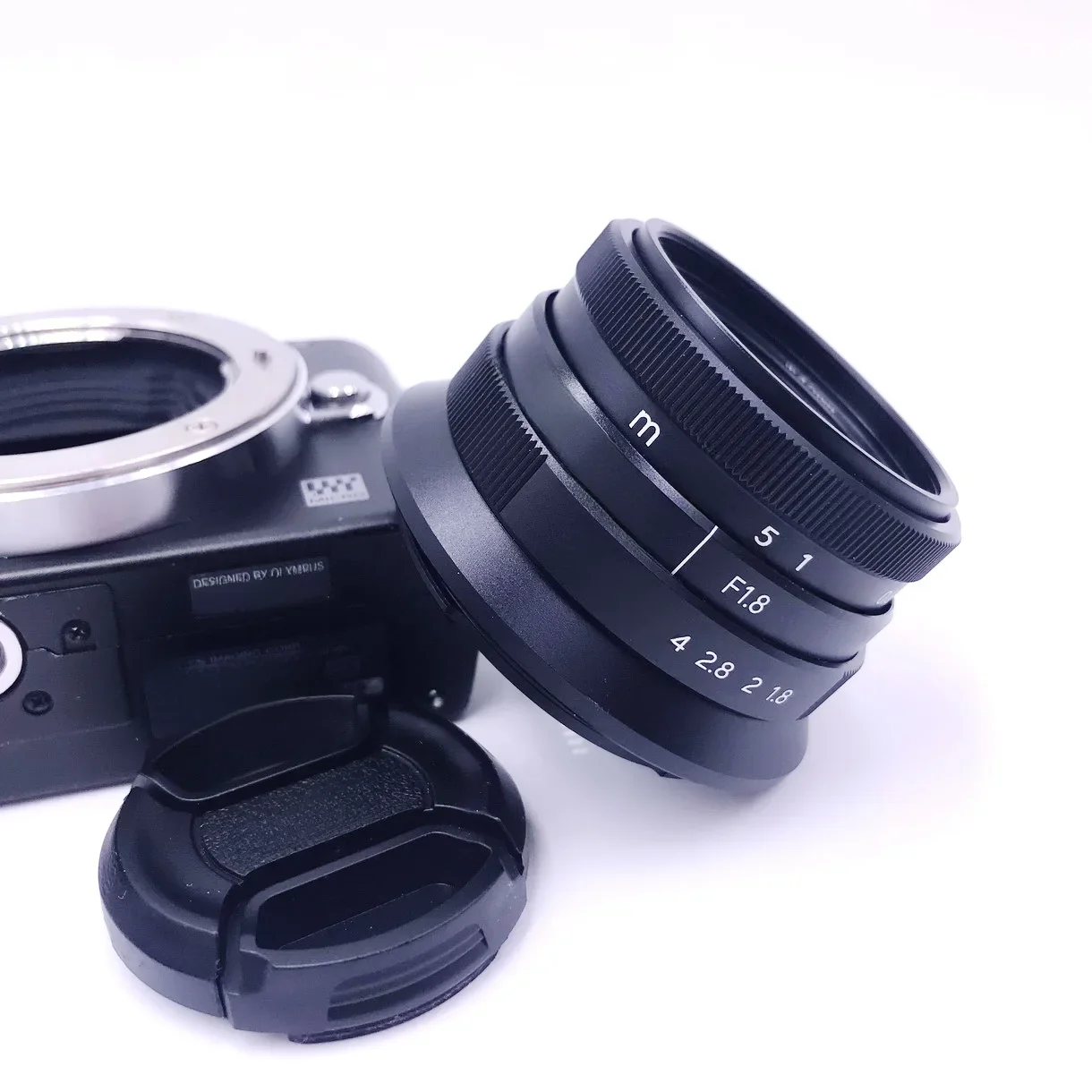 Obiektyw z ręczną regulacją ostrości 25 mm F/1.8 do kamer Panasonic Olympus Micro M4/3 G1, G2, G3, G5, G6, G7, G9, G85, GF1 — zdjęcie 2
